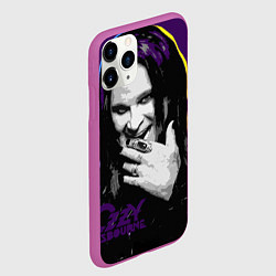 Чехол iPhone 11 Pro матовый Ozzy Osbourne, Оззи Осборн, цвет: 3D-фиолетовый — фото 2
