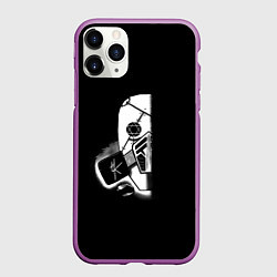 Чехол iPhone 11 Pro матовый Бункер Хоу, цвет: 3D-фиолетовый