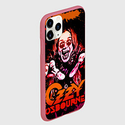 Чехол iPhone 11 Pro матовый Ozzy Osbourne, цвет: 3D-малиновый — фото 2