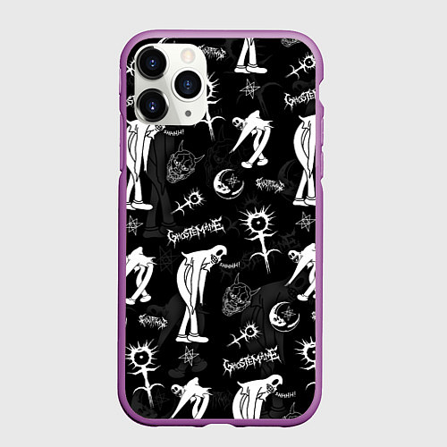 Чехол iPhone 11 Pro матовый Ghostemane / 3D-Фиолетовый – фото 1