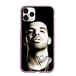 Чехол iPhone 11 Pro матовый Дрейк, цвет: 3D-розовый