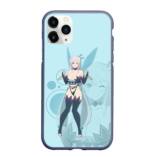 Чехол iPhone 11 Pro матовый Fairy Reona / 3D-Серый – фото 1
