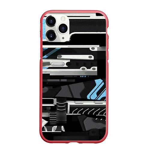 Чехол iPhone 11 Pro матовый CS VULCAN STEEL ВУЛКАН / 3D-Красный – фото 1