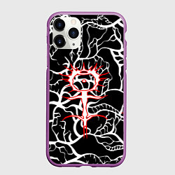 Чехол iPhone 11 Pro матовый GHOSTEMANE, цвет: 3D-фиолетовый