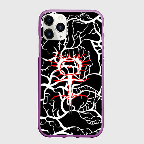 Чехол iPhone 11 Pro матовый GHOSTEMANE / 3D-Фиолетовый – фото 1