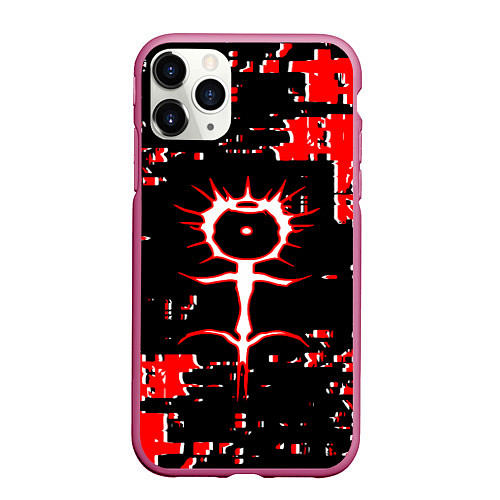 Чехол iPhone 11 Pro матовый GHOSTEMANE / 3D-Малиновый – фото 1