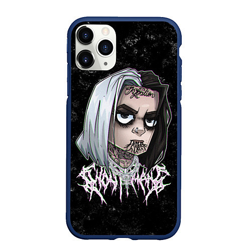 Чехол iPhone 11 Pro матовый GHOSTEMANE ART / 3D-Тёмно-синий – фото 1