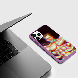 Чехол iPhone 11 Pro матовый Gachimuchi GYM, цвет: 3D-фиолетовый — фото 2