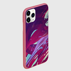 Чехол iPhone 11 Pro матовый Мощный градиент, цвет: 3D-малиновый — фото 2