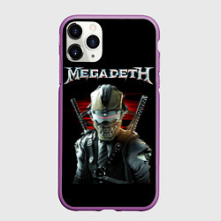 Чехол iPhone 11 Pro матовый Megadeth, цвет: 3D-фиолетовый