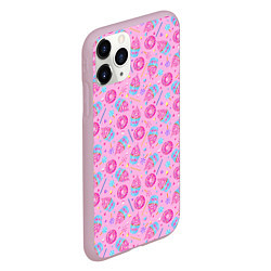 Чехол iPhone 11 Pro матовый Сласти, цвет: 3D-розовый — фото 2