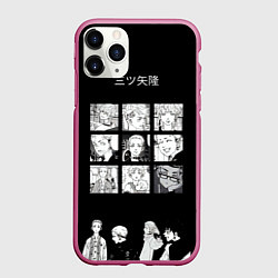 Чехол iPhone 11 Pro матовый Мицуя Такаши Токийские reveng, цвет: 3D-малиновый