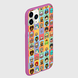 Чехол iPhone 11 Pro матовый Toca Life Worl, цвет: 3D-фиолетовый — фото 2