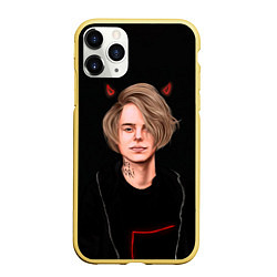 Чехол iPhone 11 Pro матовый Devil Pharaoh, цвет: 3D-желтый