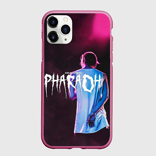Чехол iPhone 11 Pro матовый COLDSIEMENS / 3D-Малиновый – фото 1