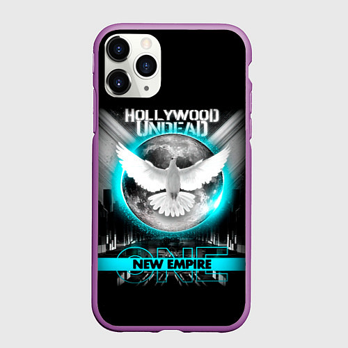 Чехол iPhone 11 Pro матовый New Empire, Vol 1 - Hollywood Undead / 3D-Фиолетовый – фото 1