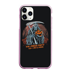 Чехол iPhone 11 Pro матовый Смерть с Косой, цвет: 3D-розовый