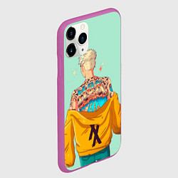 Чехол iPhone 11 Pro матовый МГК, цвет: 3D-фиолетовый — фото 2