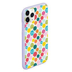 Чехол iPhone 11 Pro матовый Праздник, цвет: 3D-светло-сиреневый — фото 2