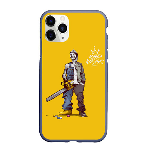 Чехол iPhone 11 Pro матовый Rap kings / 3D-Серый – фото 1