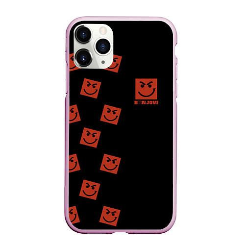 Чехол iPhone 11 Pro матовый BON JOVI HAVE A NICE DAY / 3D-Розовый – фото 1