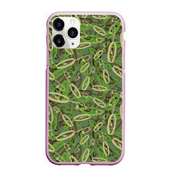 Чехол iPhone 11 Pro матовый Капканы, цвет: 3D-розовый