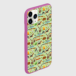 Чехол iPhone 11 Pro матовый Охота, цвет: 3D-фиолетовый — фото 2