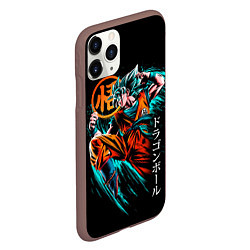 Чехол iPhone 11 Pro матовый Сон Гоку, Dragon Ball, цвет: 3D-коричневый — фото 2