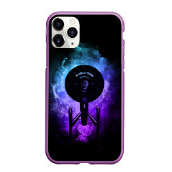 Чехол iPhone 11 Pro матовый Star Trek, USS Enterprise