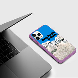 Чехол iPhone 11 Pro матовый Deep Purple in Rock, цвет: 3D-фиолетовый — фото 2