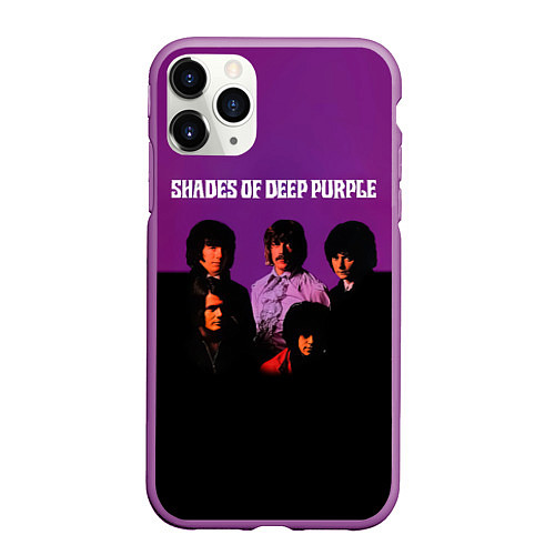 Чехол iPhone 11 Pro матовый Shades of Deep Purple / 3D-Фиолетовый – фото 1