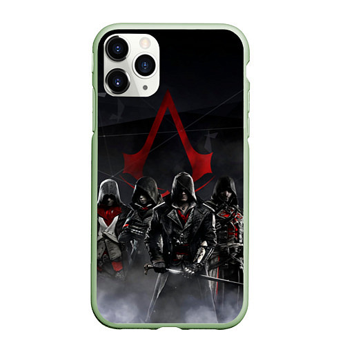 Чехол iPhone 11 Pro матовый All Assassins / 3D-Салатовый – фото 1
