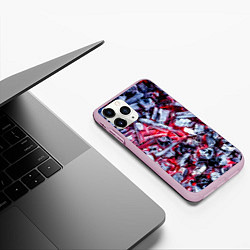 Чехол iPhone 11 Pro матовый Тлеющие угли, цвет: 3D-розовый — фото 2