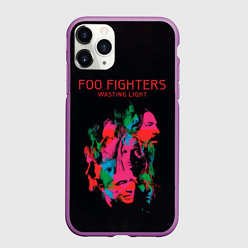 Чехол iPhone 11 Pro матовый Wasting Light - Foo Fighters / 3D-Фиолетовый – фото 1