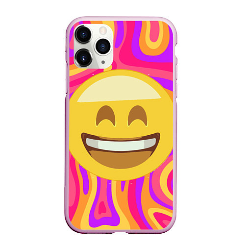 Чехол iPhone 11 Pro матовый Абстракция позитив Красочный и яркий принт / 3D-Розовый – фото 1