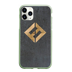 Чехол iPhone 11 Pro матовый Concrete and Gold - Foo Fighters