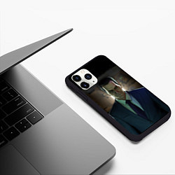 Чехол iPhone 11 Pro матовый Gman, цвет: 3D-черный — фото 2
