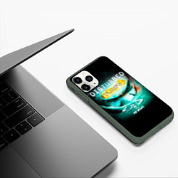 Чехол iPhone 11 Pro матовый The Sickness - Disturbed, цвет: 3D-темно-зеленый — фото 2