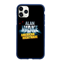 Чехол iPhone 11 Pro матовый Alan Wake триллер, цвет: 3D-тёмно-синий