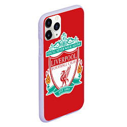 Чехол iPhone 11 Pro матовый F C LIVERPOOL, цвет: 3D-светло-сиреневый — фото 2