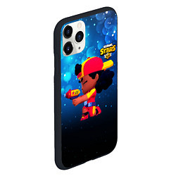 Чехол iPhone 11 Pro матовый Brawl Stars перс Meg, цвет: 3D-черный — фото 2