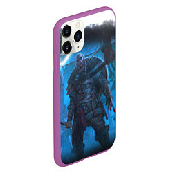 Чехол iPhone 11 Pro матовый ASSASSINS CREED VALHALLA ВАЛХАЛЛА, цвет: 3D-фиолетовый — фото 2