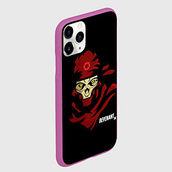 Чехол iPhone 11 Pro матовый Рукотворный кошмар, цвет: 3D-фиолетовый — фото 2