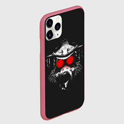 Чехол iPhone 11 Pro матовый Техноследопыт, цвет: 3D-малиновый — фото 2
