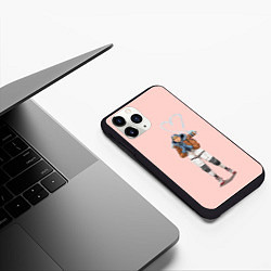 Чехол iPhone 11 Pro матовый Лайфлайн, цвет: 3D-черный — фото 2