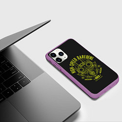 Чехол iPhone 11 Pro матовый Сверхскоростная доставка, цвет: 3D-фиолетовый — фото 2