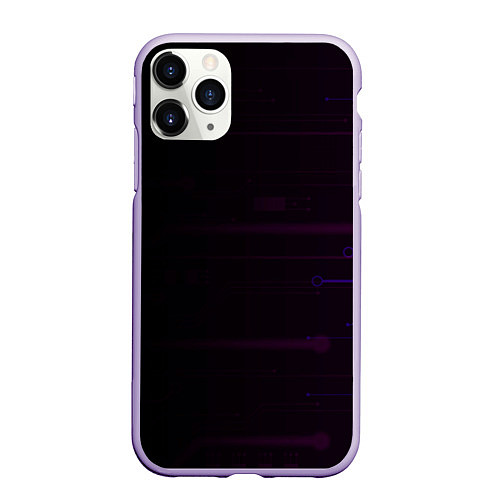 Чехол iPhone 11 Pro матовый Технометрия / 3D-Светло-сиреневый – фото 1