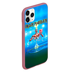 Чехол iPhone 11 Pro матовый Seventh Son of a Seventh Son - Iron Maiden, цвет: 3D-малиновый — фото 2