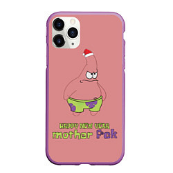 Чехол iPhone 11 Pro матовый Патрик новый год патрик happy new year patrick sta