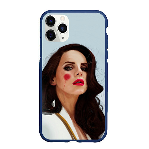 Чехол iPhone 11 Pro матовый Hot Lana / 3D-Тёмно-синий – фото 1